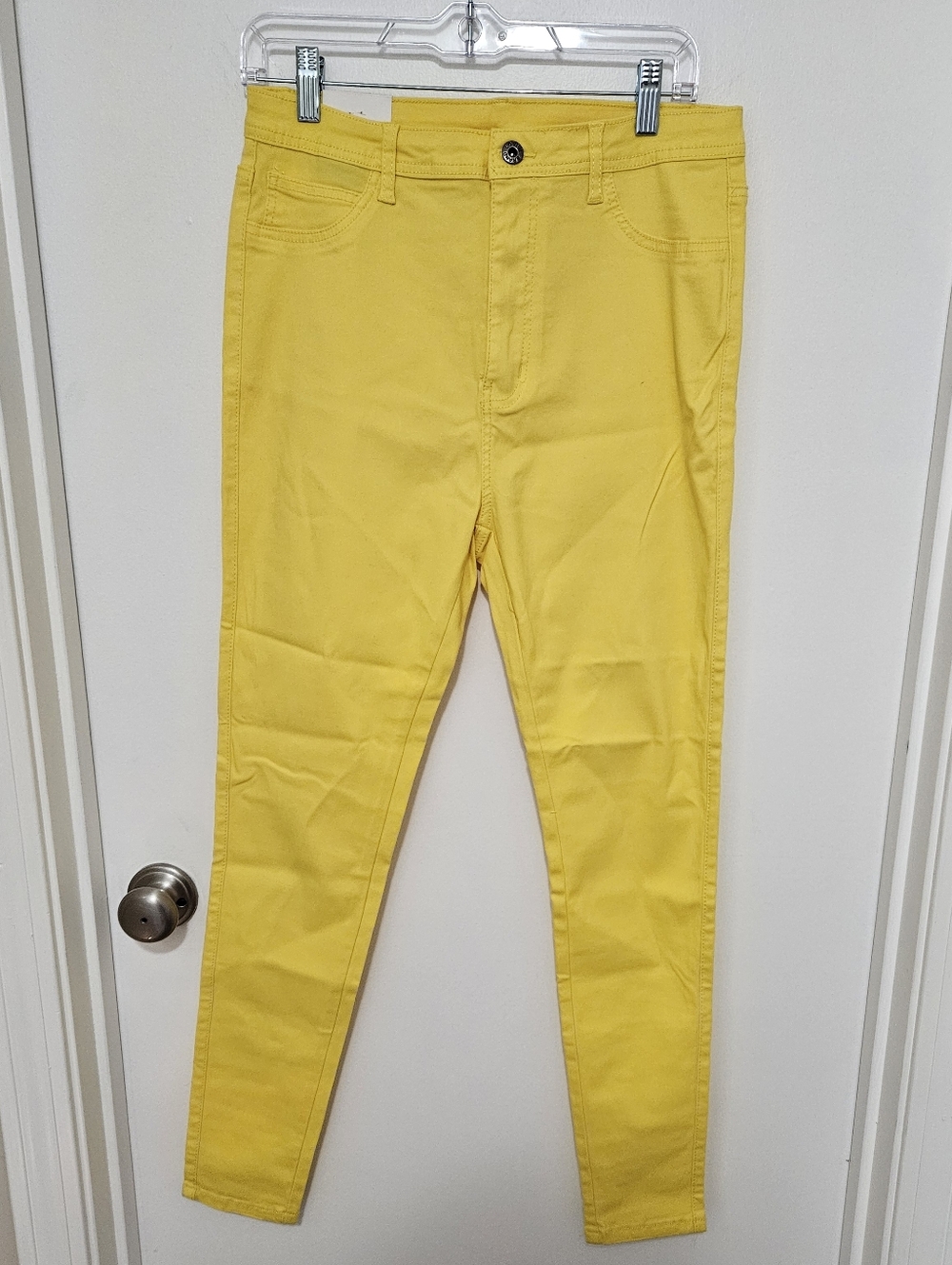 NWT Lover Brand Fashion Bright Yellow Women's Skinny‎ Jeans Size 2XL